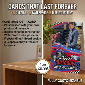 Birthday greetings card Hoppy